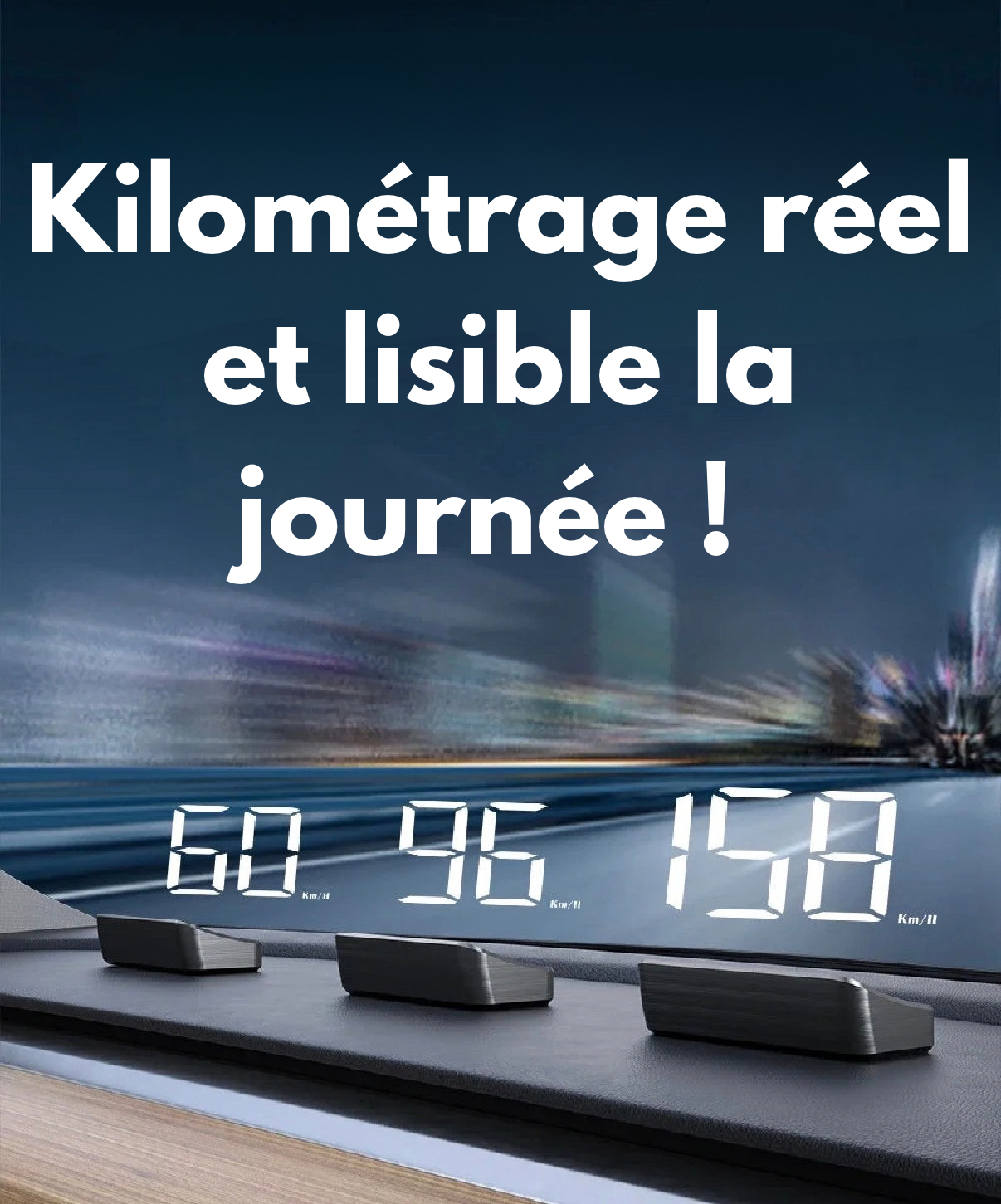 Affichage tête haute M2 GPS HUD Voiture Compteur de vitesse universel KMH Câble USB Plug